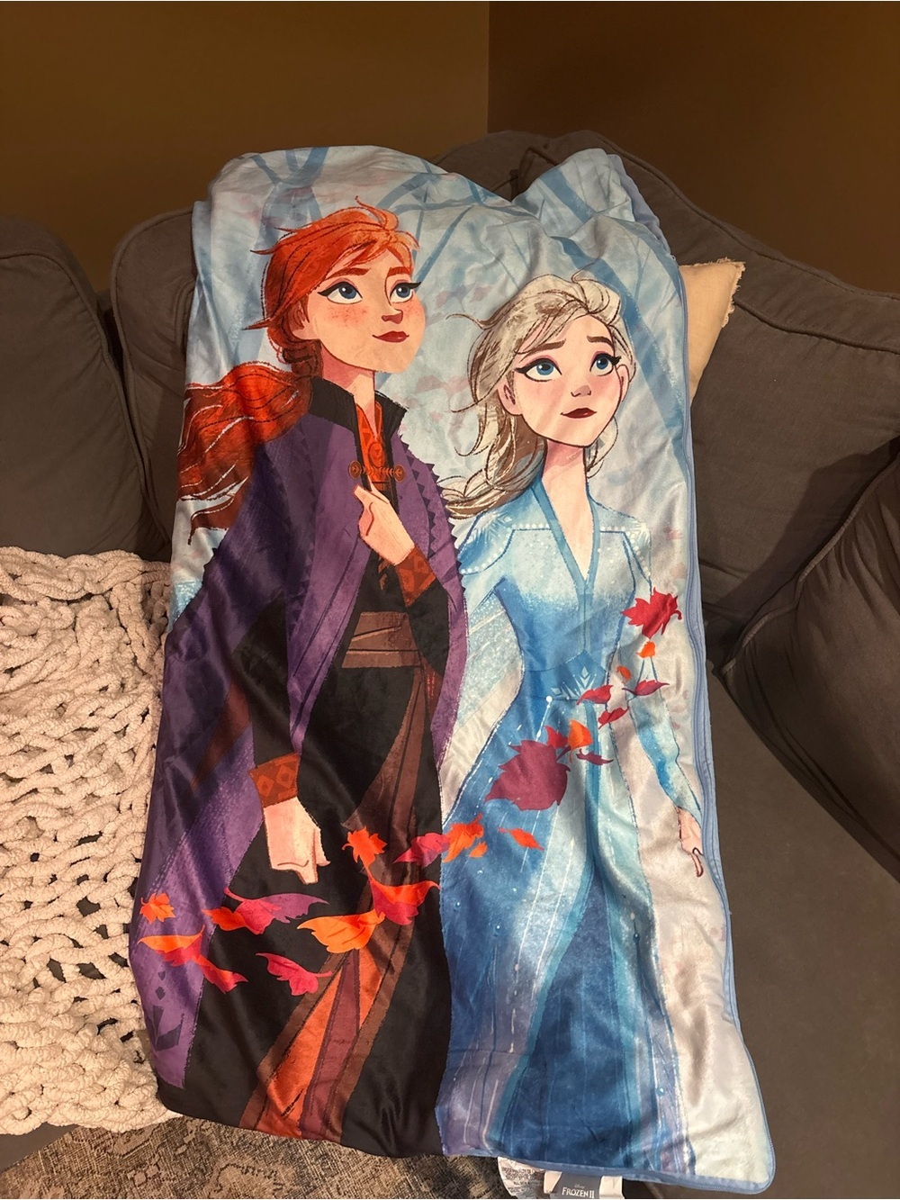Disney Frozen II Anna & Elsa Kids Sleeping Bag